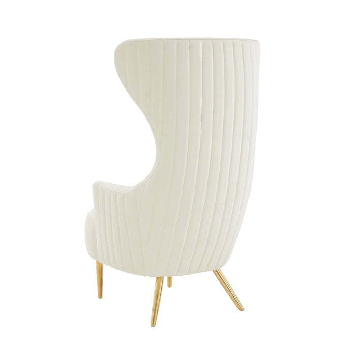 Julia Velvet Wingback Accent Chair