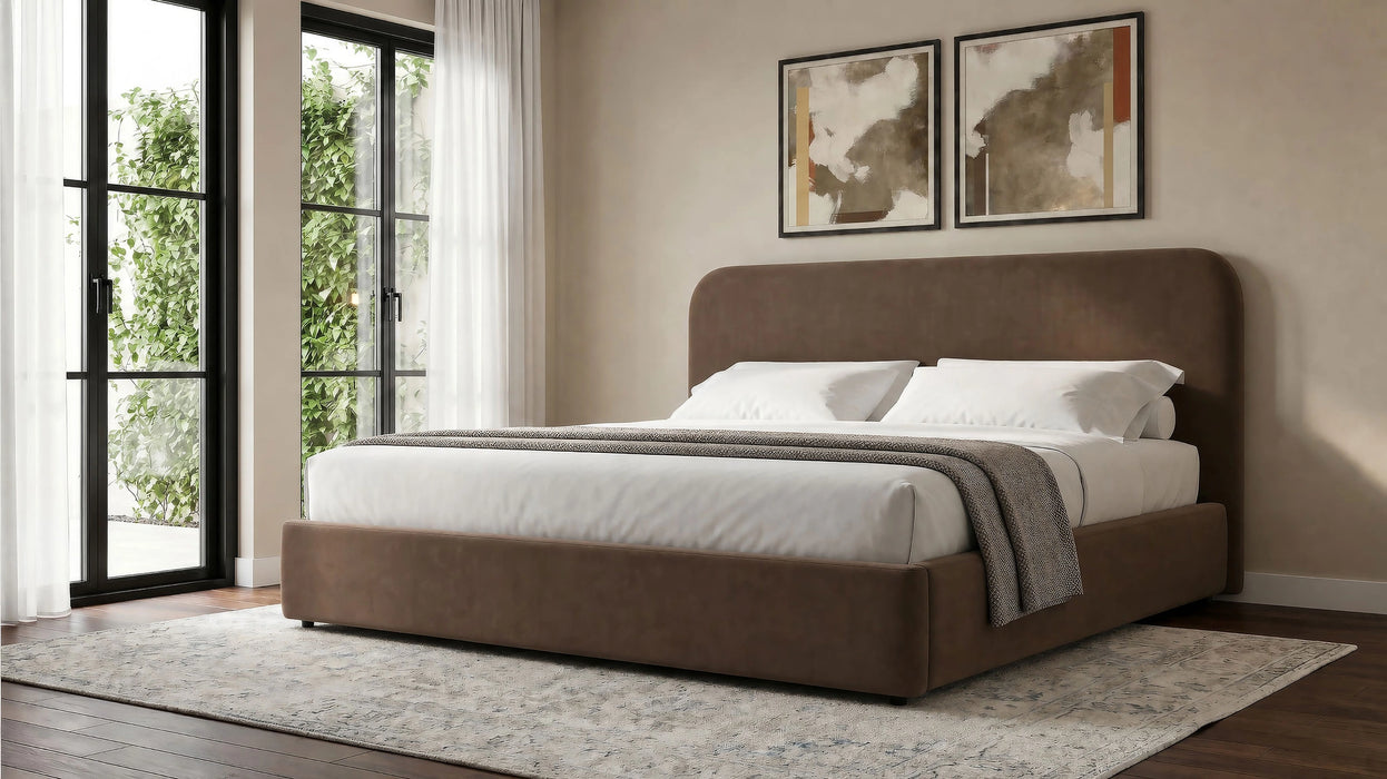 Anders Upholstered Storage Lift Platform Bed