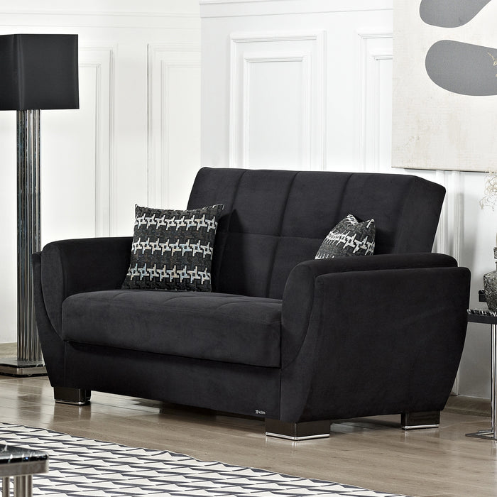 Ottomanson Armada Air Collection Upholstered Convertible Loveseat with Storage