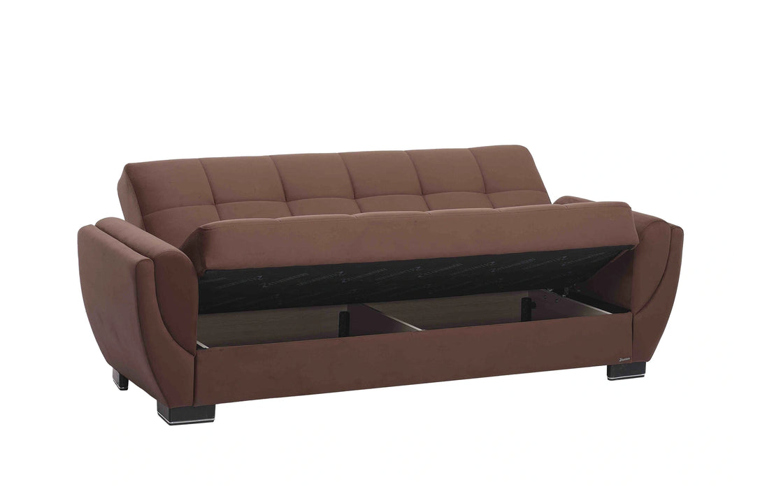 Ottomanson Armada Air Collection Upholstered Convertible Sofabed with Storage