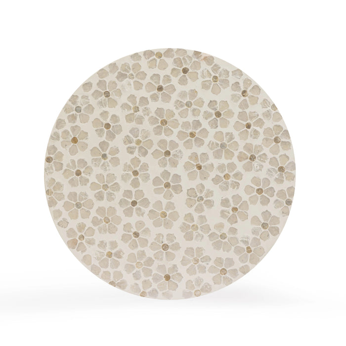 Lorna Capiz Shell Accent Stool