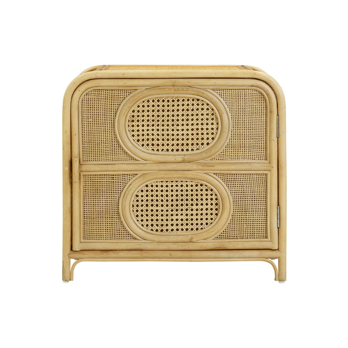 Tina 27" Rattan Nightstand With Storage