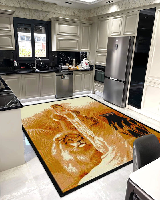 STAR Rug DESIGN 1108 Lady With Lion