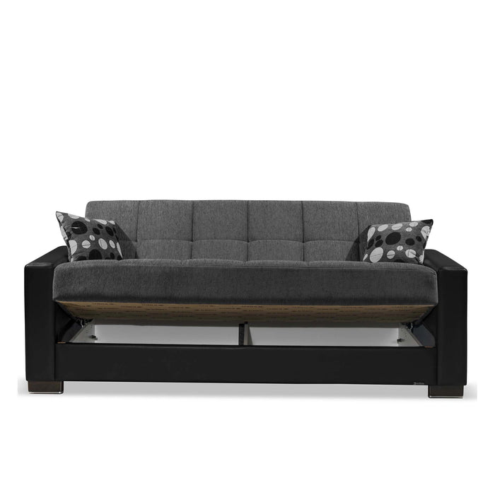 Ottomanson Armada Collection Upholstered Convertible Sofabed with Storage