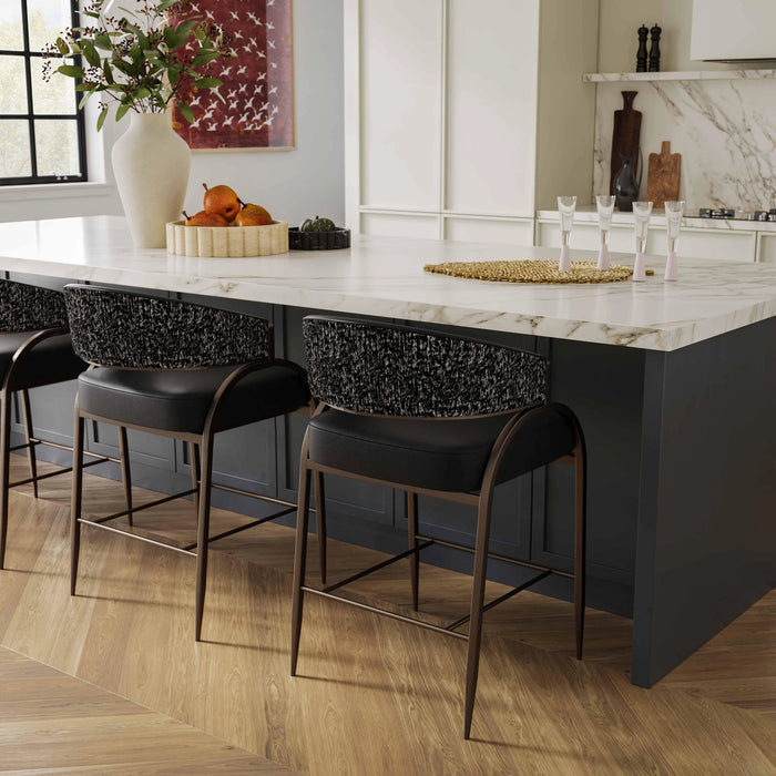 Tatum 2-Tone Performance Vegan Leather Counter Stool
