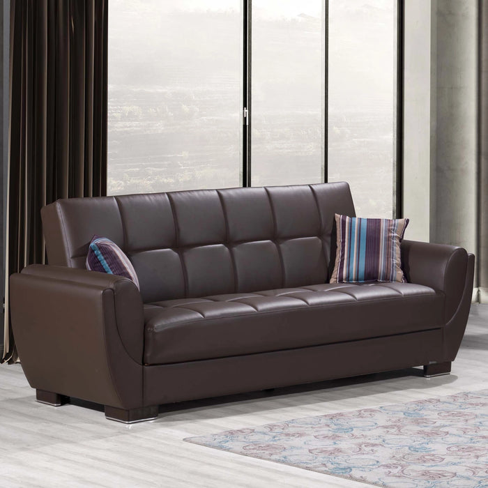 Ottomanson Armada Air Collection Upholstered Convertible Sofabed with Storage