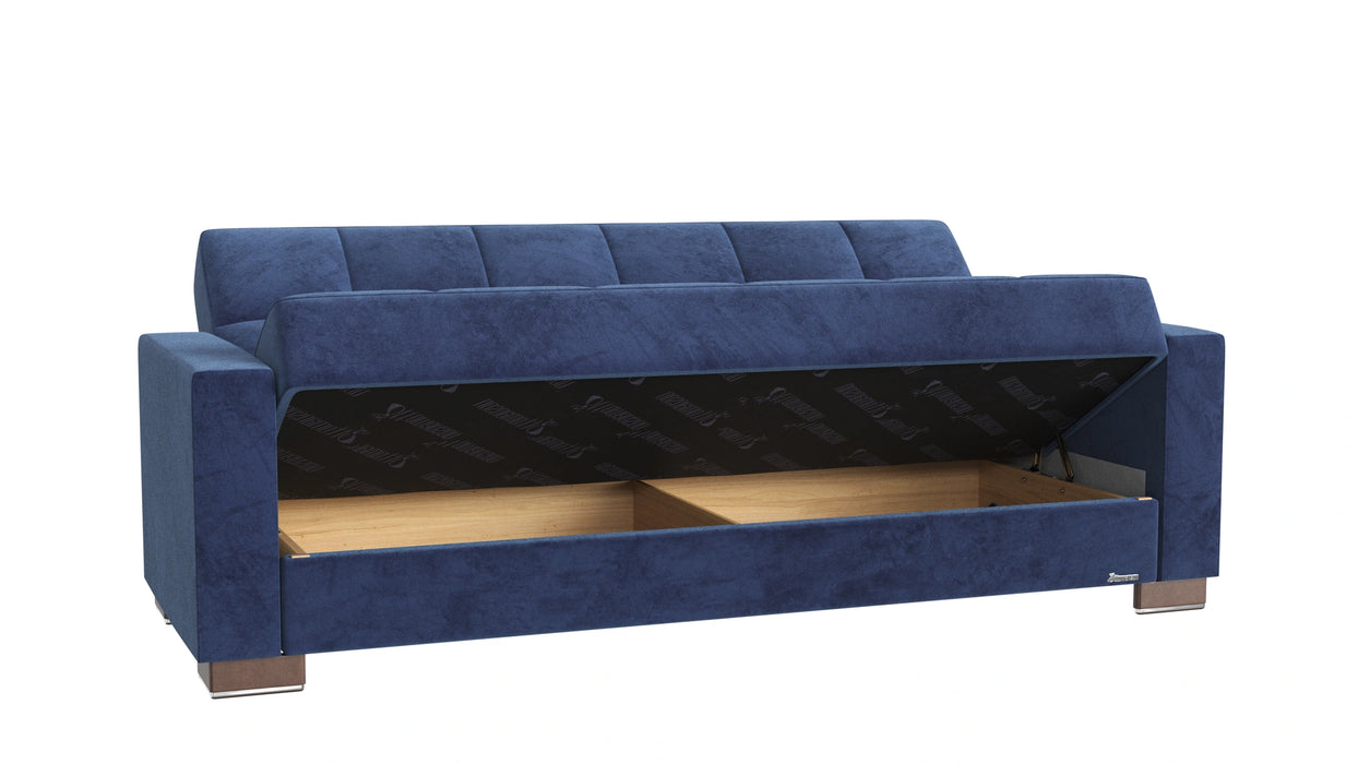 Ottomanson Armada Collection Upholstered Convertible Sofabed with Storage