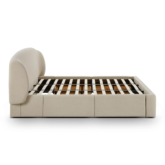 Corey Upcycled Performance Linen Storage Bed