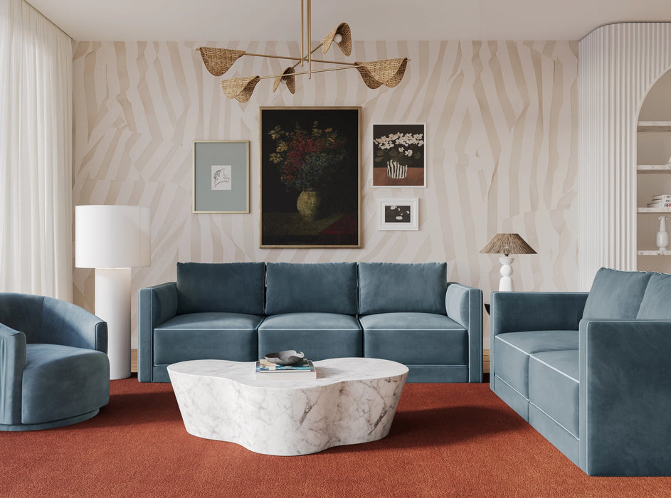 Willow 105" Performance Velvet Modular Sofa