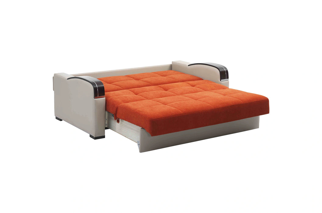 Ottomanson Sleep Plus Collection Upholstered Convertible Sofabed with Storage