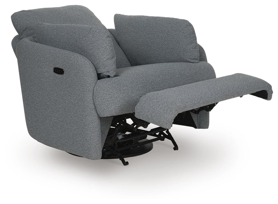 Alainmont Next-Gen Nuvella Swivel Power Recliner - Home And Beyond