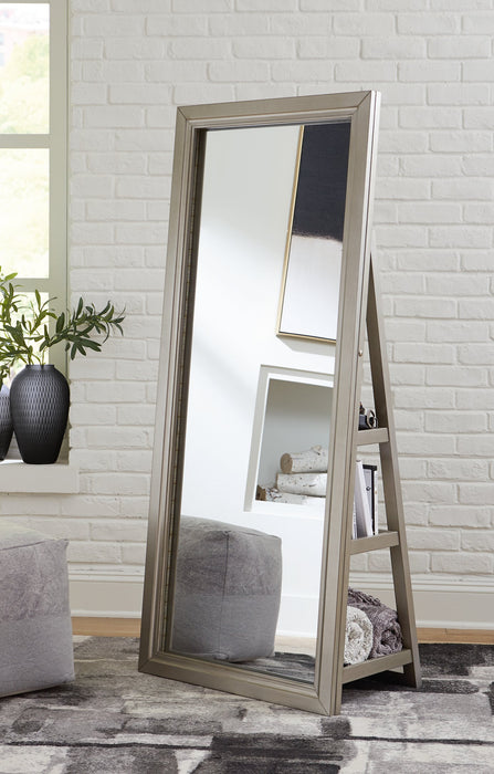 Evesen Floor Standing Mirror with Storage - Home And Beyond
