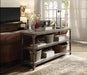 Gorden Weathered Oak & Antique Silver Console Table - Home And Beyond