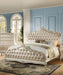 Acme Chantelle King Bed with Button Tufted Panels in Pearl White 23537EK image