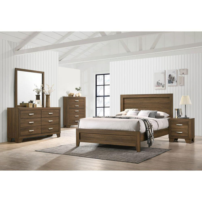 Miquell - Queen Bed - Brown, Light - 84" - Home And Beyond