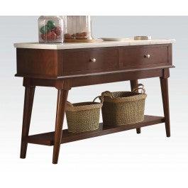 Acme Gasha Server in White/Walnut 72823 image