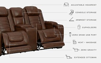 Backtrack Power Reclining Loveseat - Home And Beyond