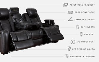 Party Time Power Reclining Sofa - Home And Beyond