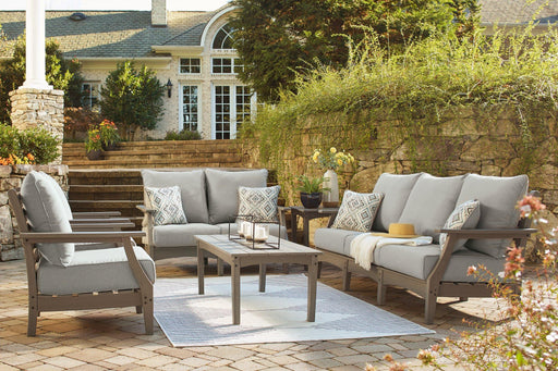 Visola Outdoor Sofa and Loveseat Set - Home And Beyond