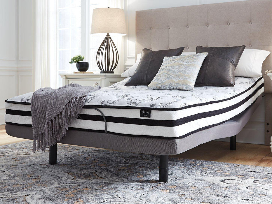 8 Inch Chime Innerspring Mattress Set - Home And Beyond