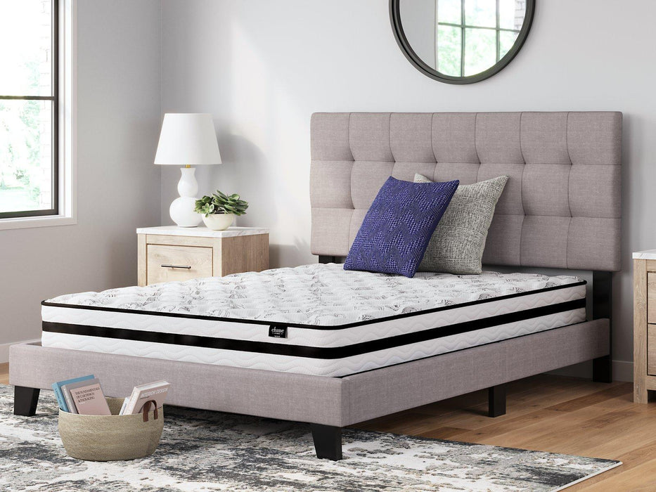8 Inch Chime Innerspring Mattress Set - Home And Beyond