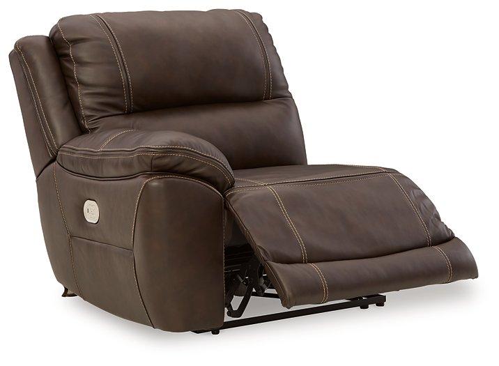 Dunleith Power Reclining Loveseat with Console - Home And Beyond