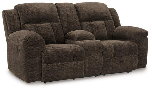 Frohn Reclining Loveseat with Console - Home And Beyond