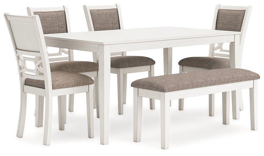 Erinberg Dining Table and 4 Chairs and Bench (Set of 6) image