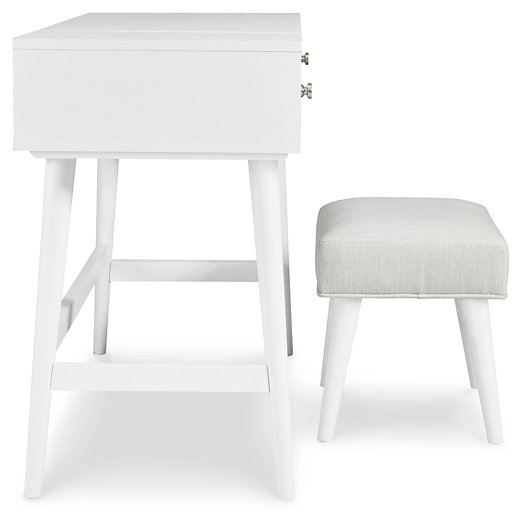 Thadamere Vanity with Stool - Home And Beyond