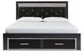 Kaydell Upholstered Panel Storage Bed - Home And Beyond
