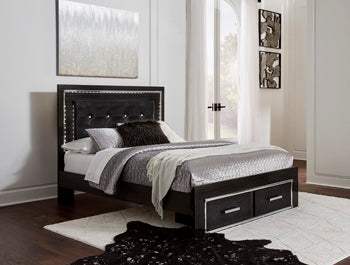 Kaydell Upholstered Bed with Storage - Home And Beyond