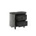 Skyline 2 Drawer Nightstand-Onyx