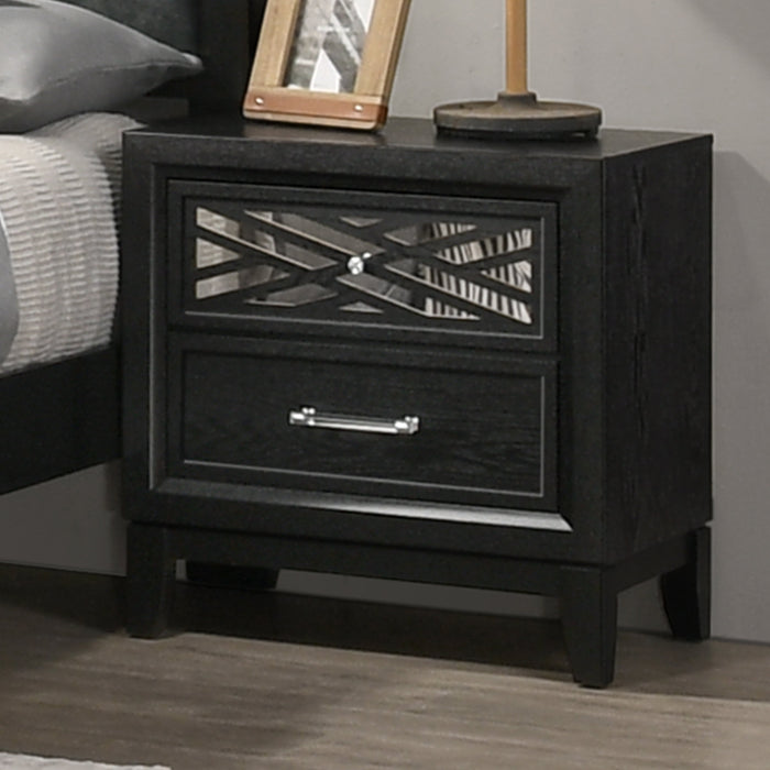 Obsidian Nightstand-Black