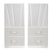Europa Nightstand Panels, Set Of 2 - White