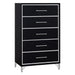 Ava 5 Drawer Chest-Ebony