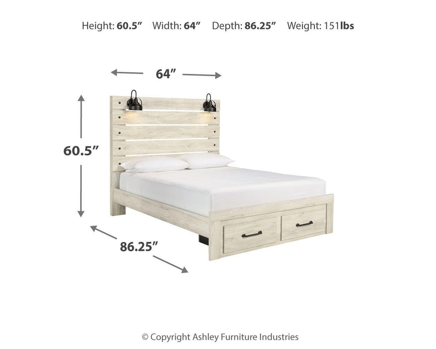 Cambeck Bed with 2 Storage Drawers - Home And Beyond