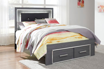 Lodanna Bed with 2 Storage Drawers - Home And Beyond