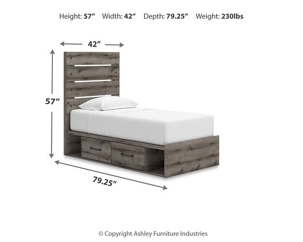 Graystorm Bed with Storage - Home And Beyond