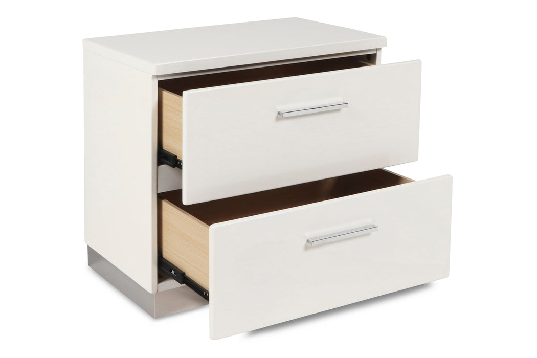 Sapphire Nightstand-White