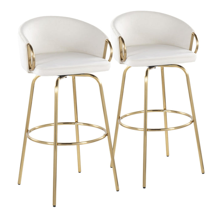 Claire 30" Fixed-Height Barstool - Set of 2 image