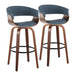 Vintage Mod 30" Fixed-Height Barstool - Set of 2 image