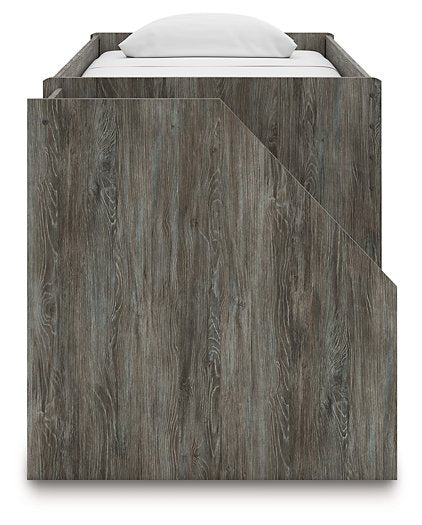 Frandern Loft Bed with Bookcase Storage - Home And Beyond