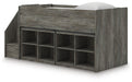 Frandern Loft Bed with Bookcase Storage - Home And Beyond