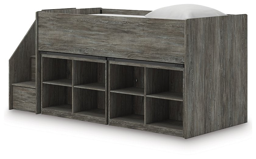 Frandern Loft Bed with Bookcase Storage - Home And Beyond