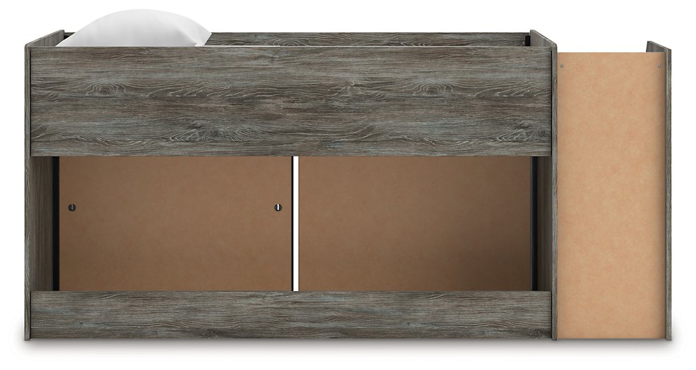 Frandern Loft Bed with Bookcase and Drawer Storage - Home And Beyond