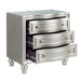 Reflections Nightstand W/Mirrored Top-Silver