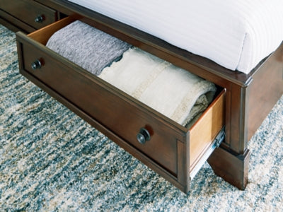 Trellington Sleigh Storage Bed - Home And Beyond