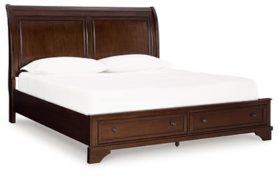 Trellington Sleigh Storage Bed - Home And Beyond