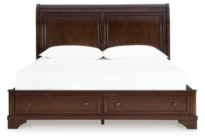 Trellington Sleigh Storage Bed - Home And Beyond