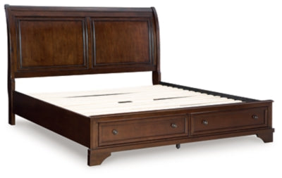 Trellington Sleigh Storage Bed - Home And Beyond